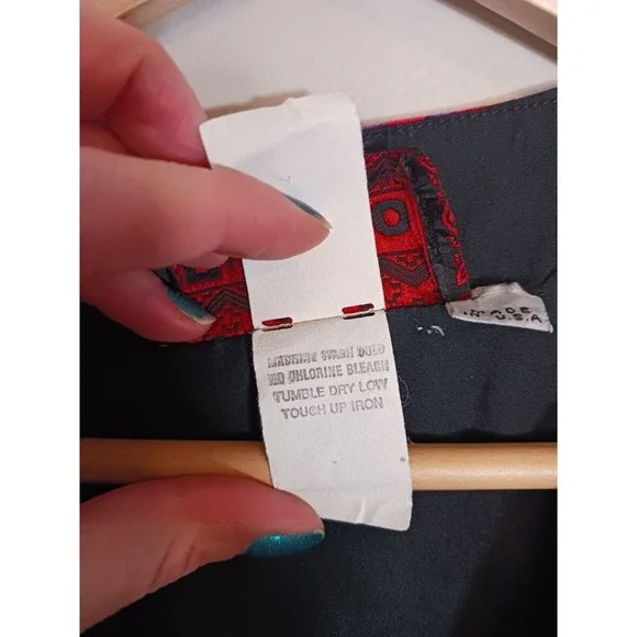 Vintage Pueblo Aztec Western Boho Cowboy Vest Made In USA Women's Size M - Picture 7 of 9